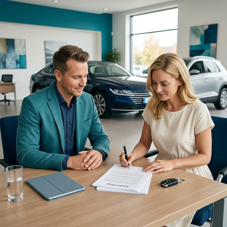 Modernes Autohaus Management